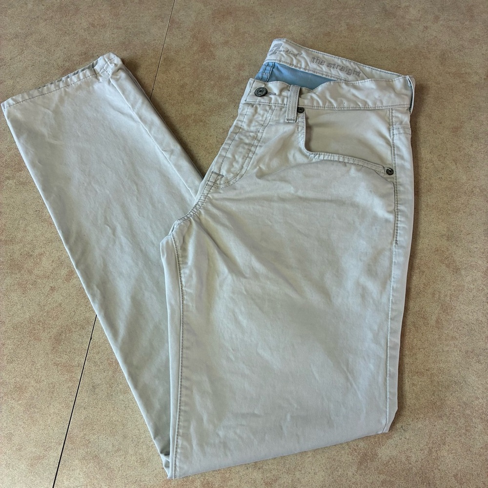 7 For All Mankind Oatmeal Denim Pants